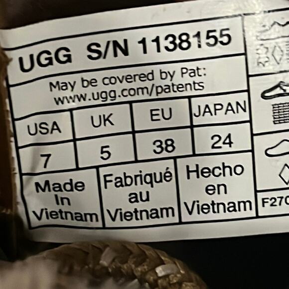 NEW UGG 7 Women's Chestnut Adirondack Waterproof Wool Blend Insulated … - Picture 8 of 13